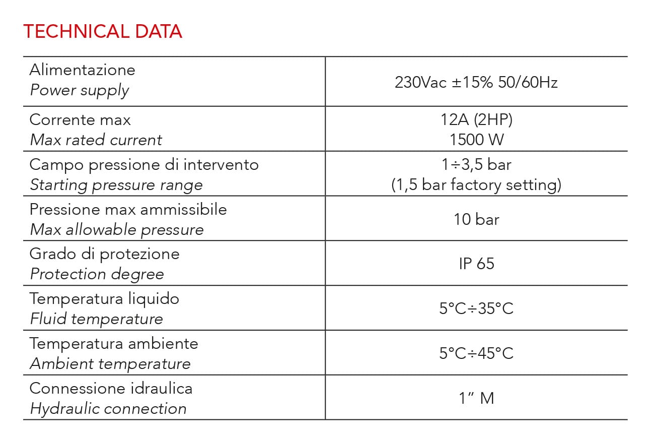 Avtomatsko tlačno stikalo z raztezno posodo Brio Tank 2.0 - slika 3